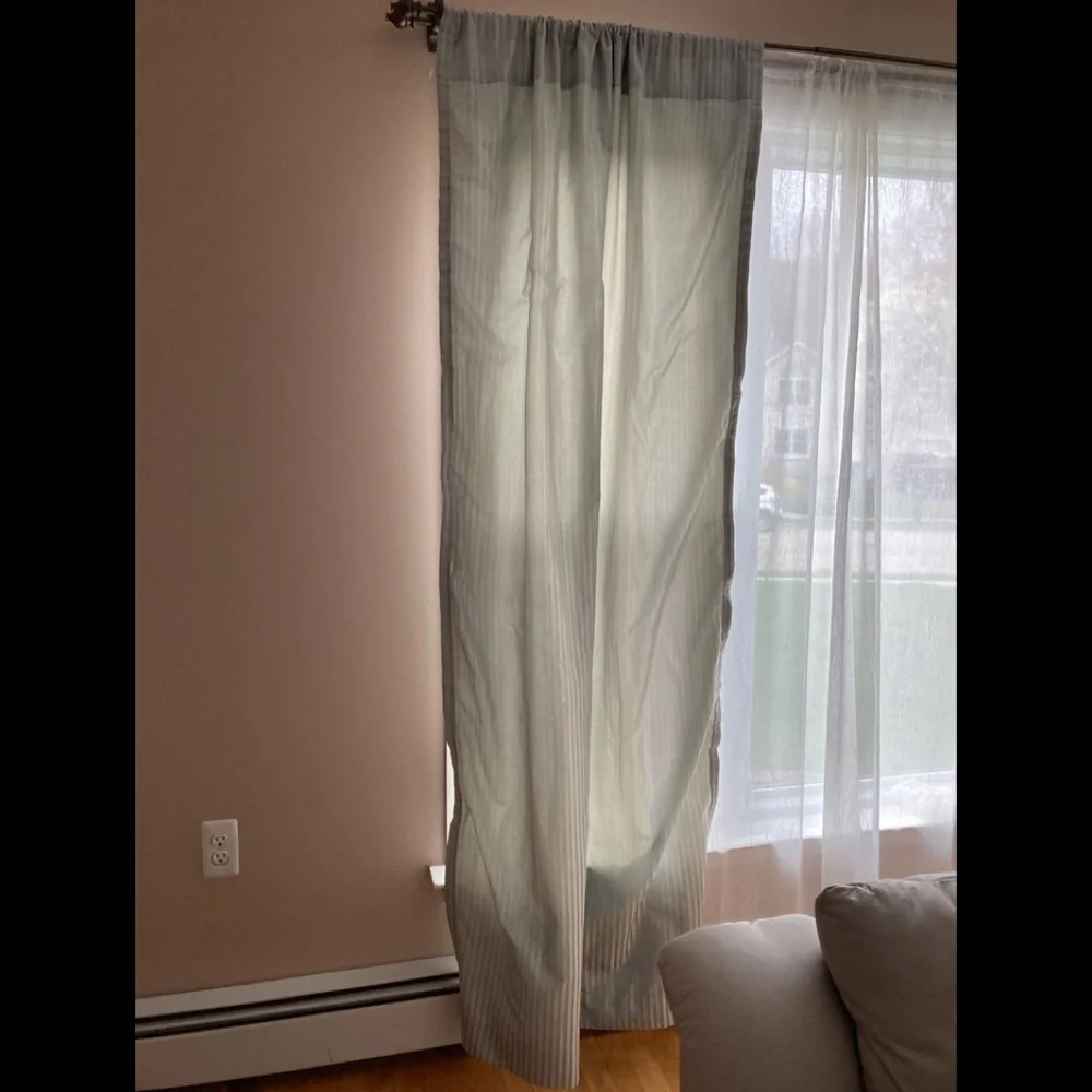 curtain panels blue, 84” set of 2